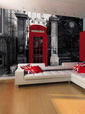 Telephone Box Giant Easy Hang Wall Mural