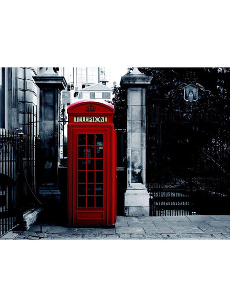 Telephone Box Giant Easy Hang Wall Mural